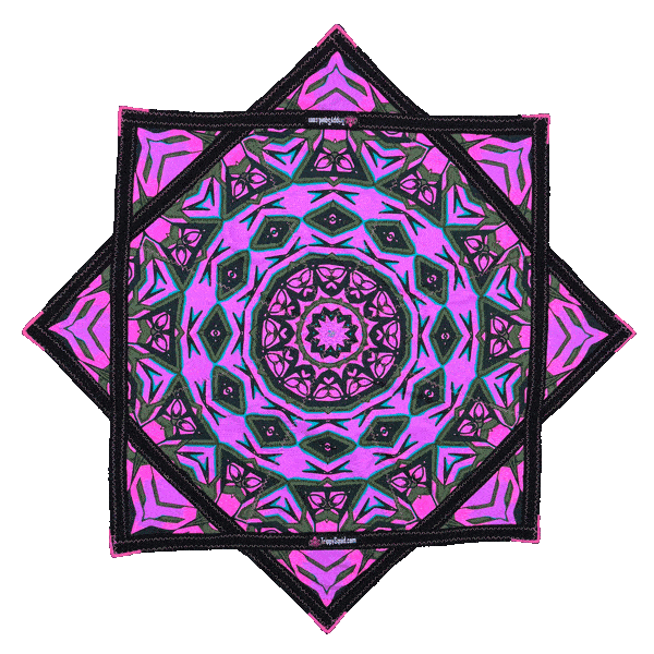 *OLD MATERIAL DISCOUNT* 035 - Pink Robotic Fractal (UV-Reactive) 26"