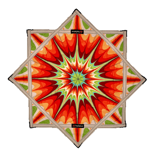 inkling.048 - Hippie Tie Dye Flowstar (Non-UV) 14"