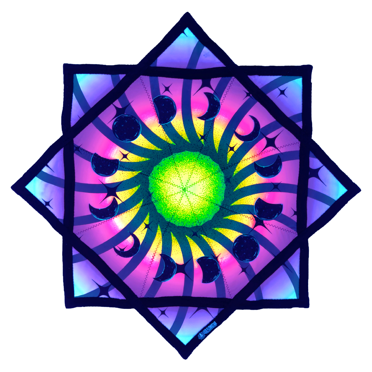 Shell.16.Void - Moon Vortex Glowstar 25" (UV-Reactive)*SHELL ONLY NO LIGHTS*