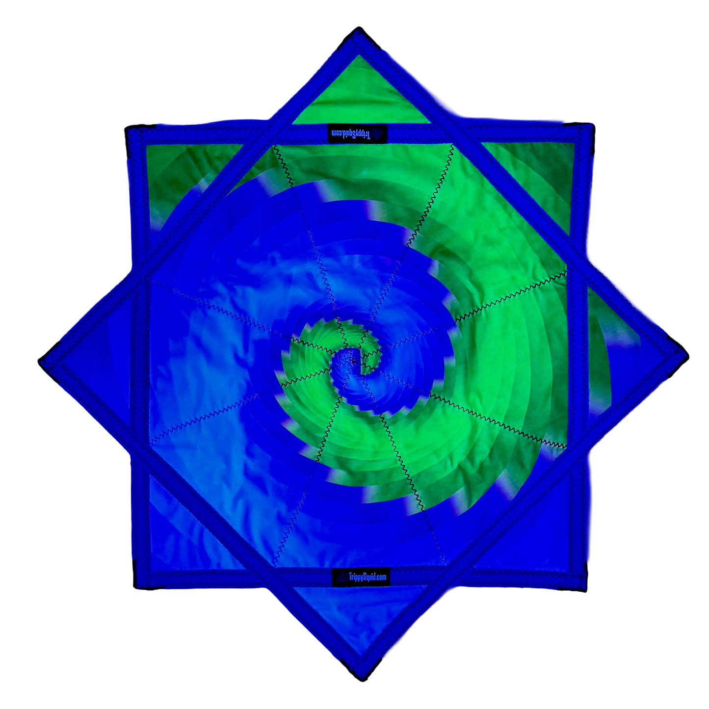 Micro.047 - Green Goblin Spiral Flowstar (UV-Reactive) 20"