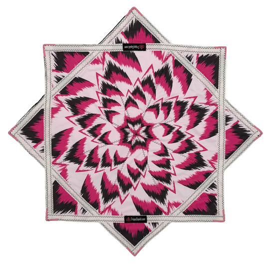059.Teal & Pink Flower Flowstar 26"(Non-UV)
