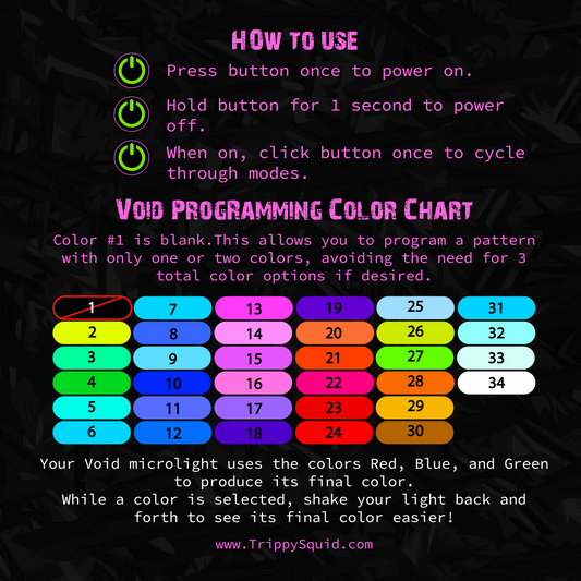 8.Void LED Light Kit (Flowstar Not Included)