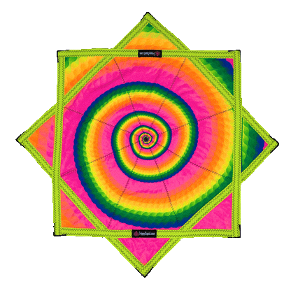 039.Mini - Rainbow Road Flowstar 24" (UV-Reactive)