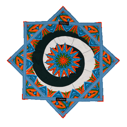 046.Hypno Pumpkin Flowstar 26" (UV-Reactive)