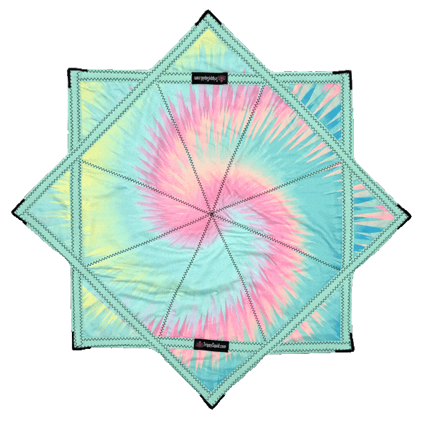 024.Mini - Blue Spiral Pastel Flowstar (Non-UV) 24"