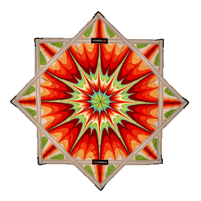 048.Hippie Tie Dye Flowstar (Non-UV) 26"