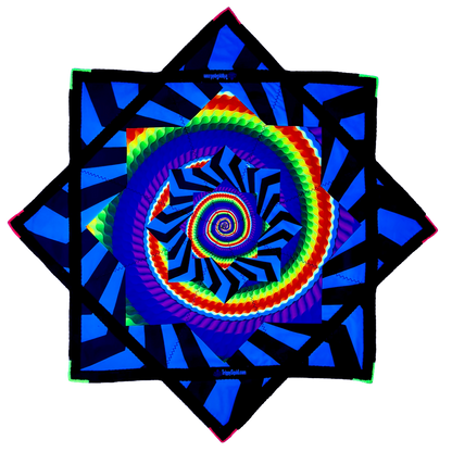 068.Inversion Rainbow Flowstar 26" (UV-Reactive)