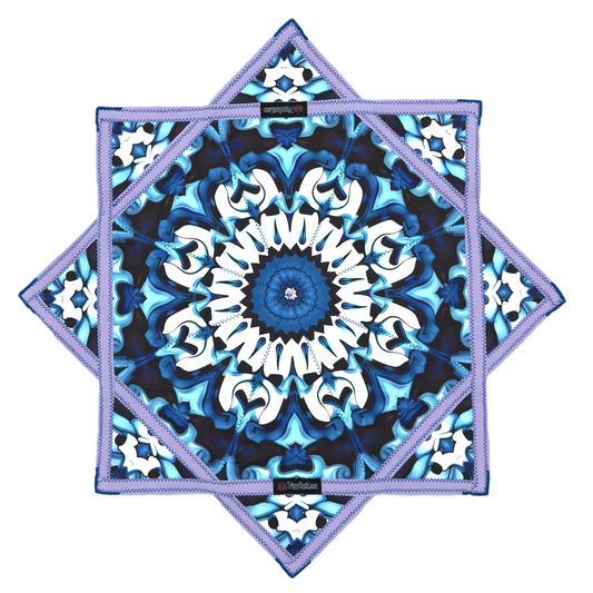 013 - Blue & Purple Flower Flowstar (Non-UV) 26"