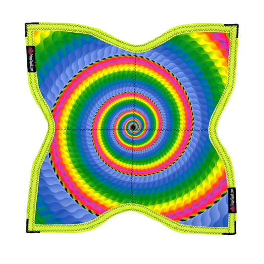 N.003 - Rainbow Road Ninja Flowstar 26" (UV-Reactive)