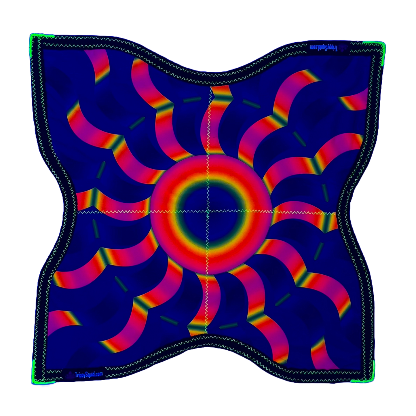 N.001 - UV Portal Trippy Ninja Flowstar (4 Point, UV-Reactive)