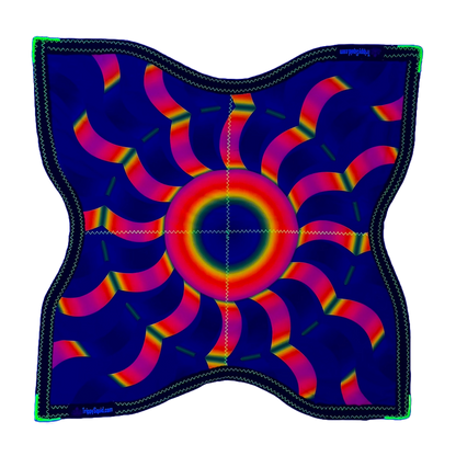 N.001 - UV Portal Trippy Ninja Flowstar (4 Point, UV-Reactive)