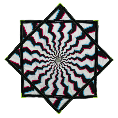 *OLD MATERIAL DISCOUNT* 021.Mini - B&W Illusion Star (UV Stitching) 24"