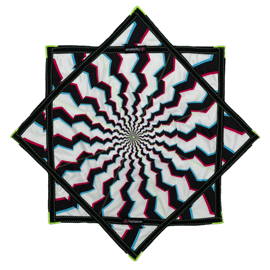 *OLD MATERIAL DISCOUNT* 021.Mini - B&W Illusion Star (UV Stitching) 24"