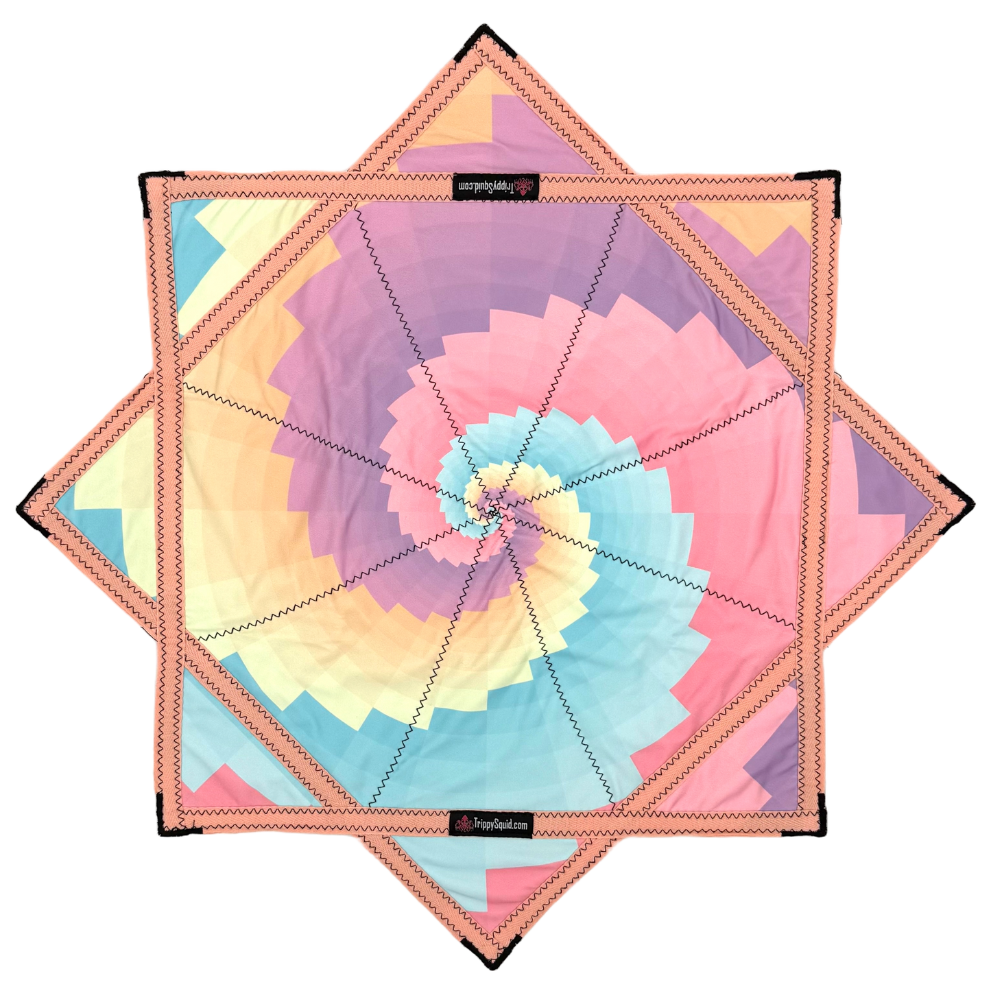 *OLD MATERIAL DISCOUNT* 026.Mini - Pink Sherbet Spiral Pastel Flowstar (Non-UV) 24"