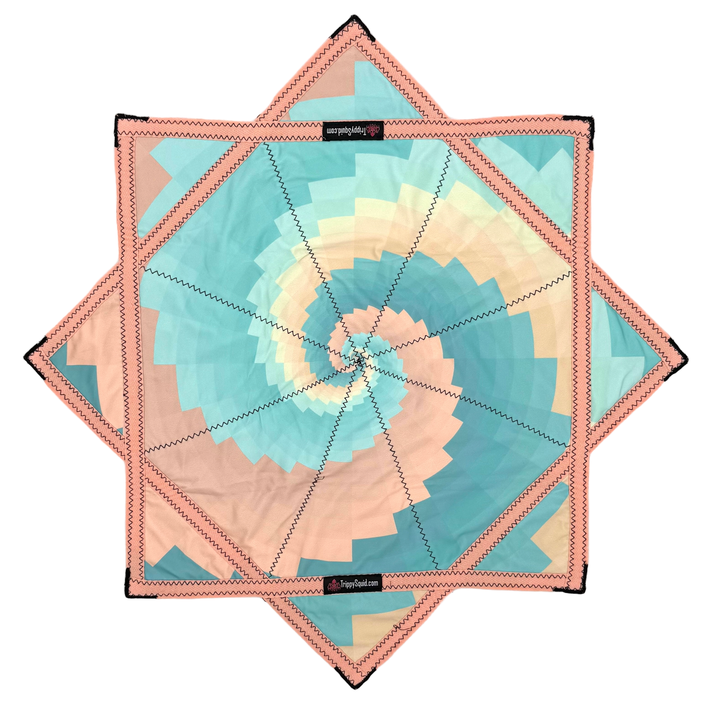 *OLD MATERIAL DISCOUNT* 026.Mini - Pink Sherbet Spiral Pastel Flowstar (Non-UV) 24"