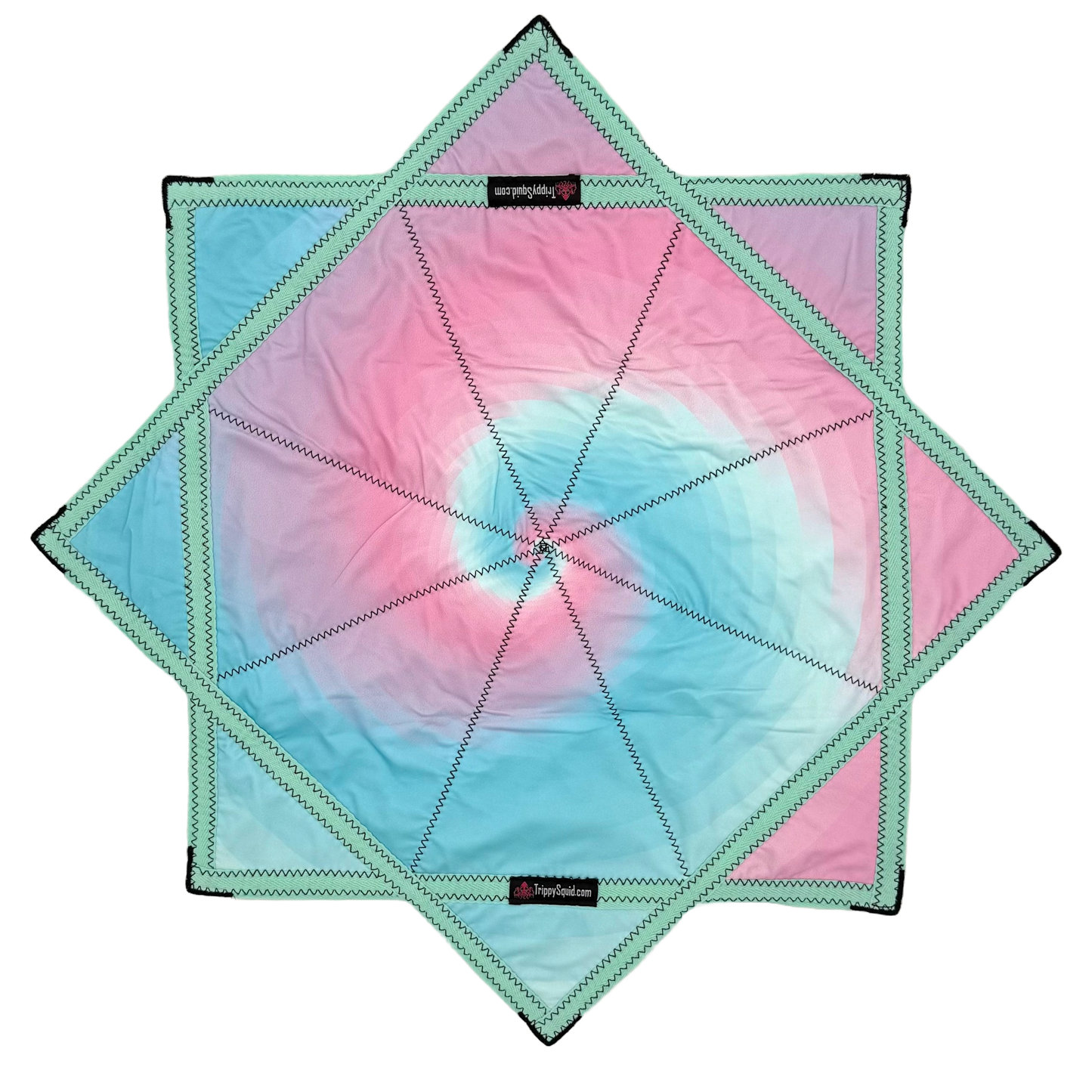 024.Mini - Blue Spiral Pastel Flowstar (Non-UV) 24"