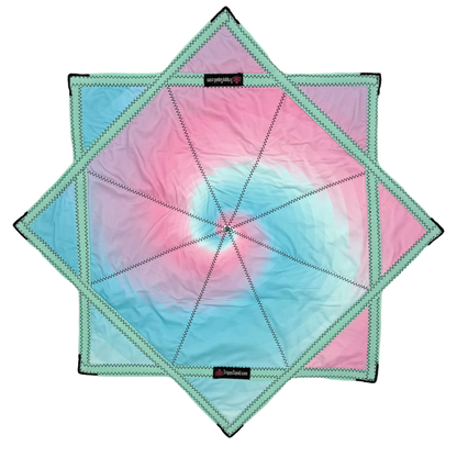 024.Mini - Blue Spiral Pastel Flowstar (Non-UV) 24"