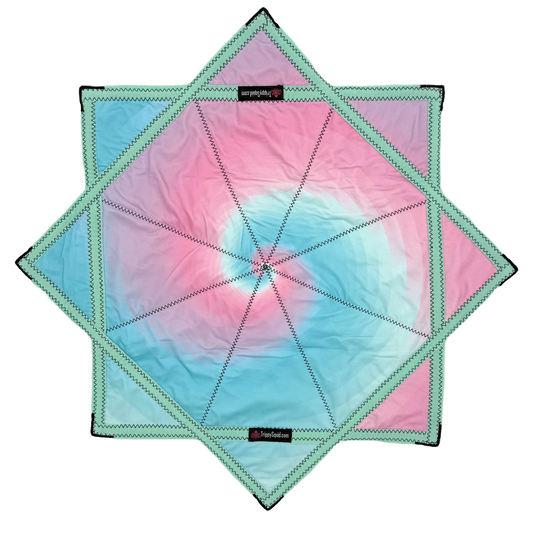 024.Mini - Blue Spiral Pastel Flowstar (Non-UV) 24"