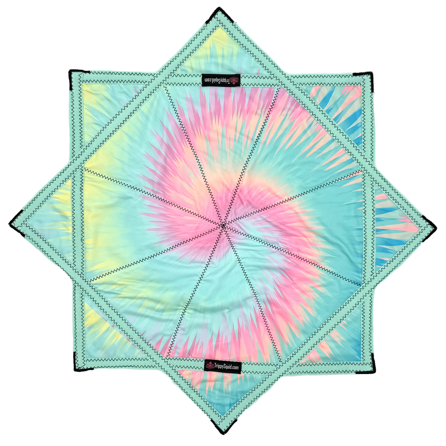 024.Mini - Blue Spiral Pastel Flowstar (Non-UV) 24"