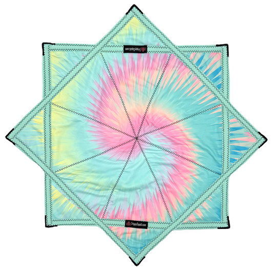 024.Mini - Blue Spiral Pastel Flowstar (Non-UV) 24"