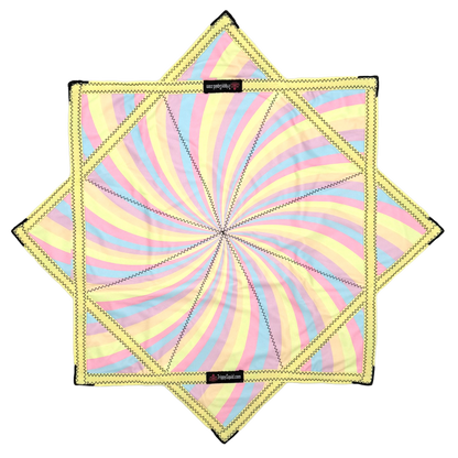 *OLD MATERIAL DISCOUNT* 025.Mini - Yellow Spiral Pastel Flowstar (Non-UV) 24"