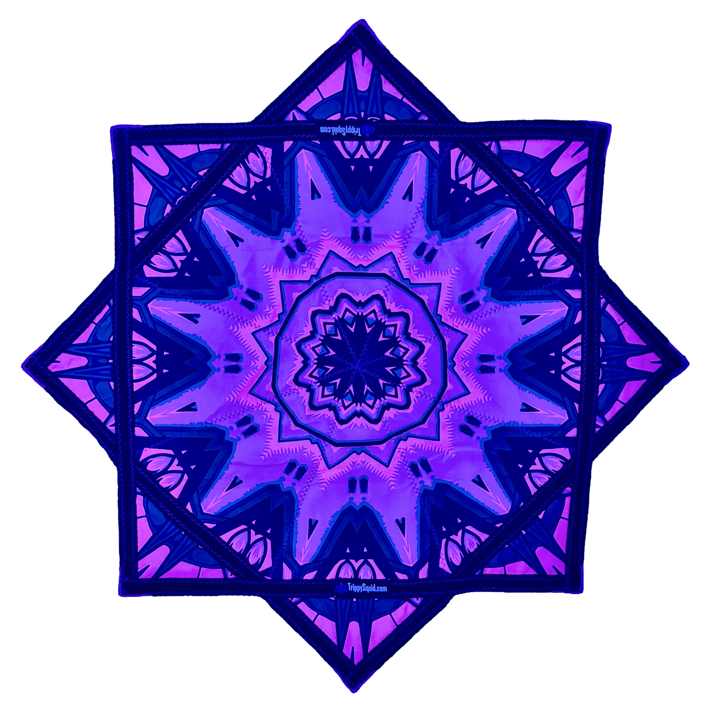 inking.035 - Pink Robotic Fractal Flowstar (UV-Reactive) 14"