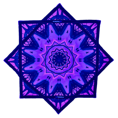 inking.035 - Pink Robotic Fractal Flowstar (UV-Reactive) 14"