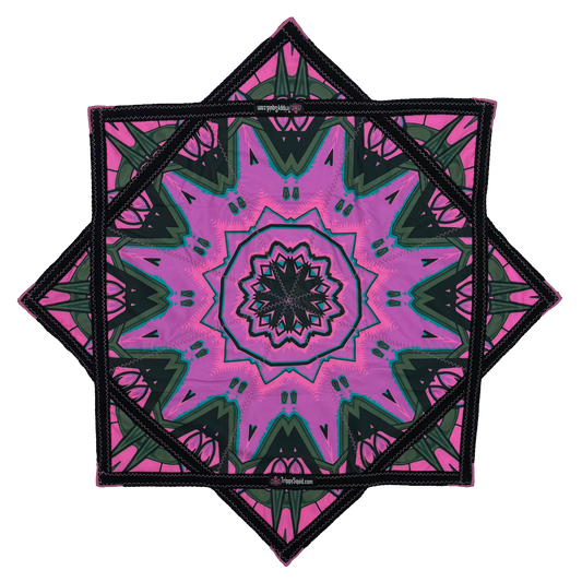 inking.035 - Pink Robotic Fractal Flowstar (UV-Reactive) 14"