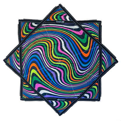 Flow Star Rave Flow Toy Rainbow Spiral UV REACTIVE (2x Sided)