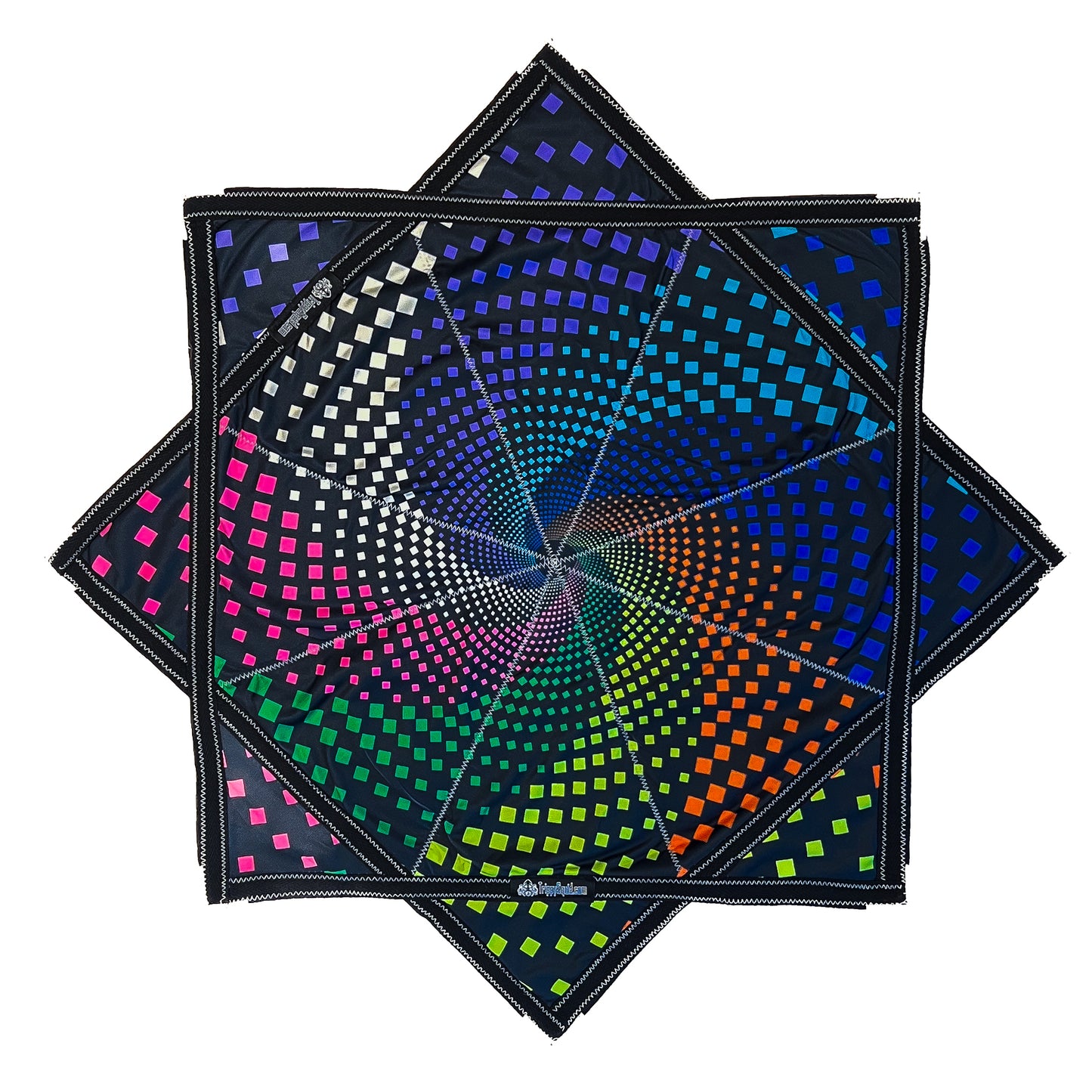 Flow Star Rave Flow Toy Rainbow Spiral UV REACTIVE (2x Sided)