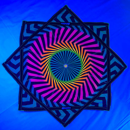 Geometric Spiral Flow Star UV REACTIVE (2 Sided)