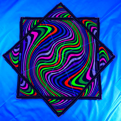 Flow Star Rave Flow Toy Rainbow Spiral UV REACTIVE (2x Sided)