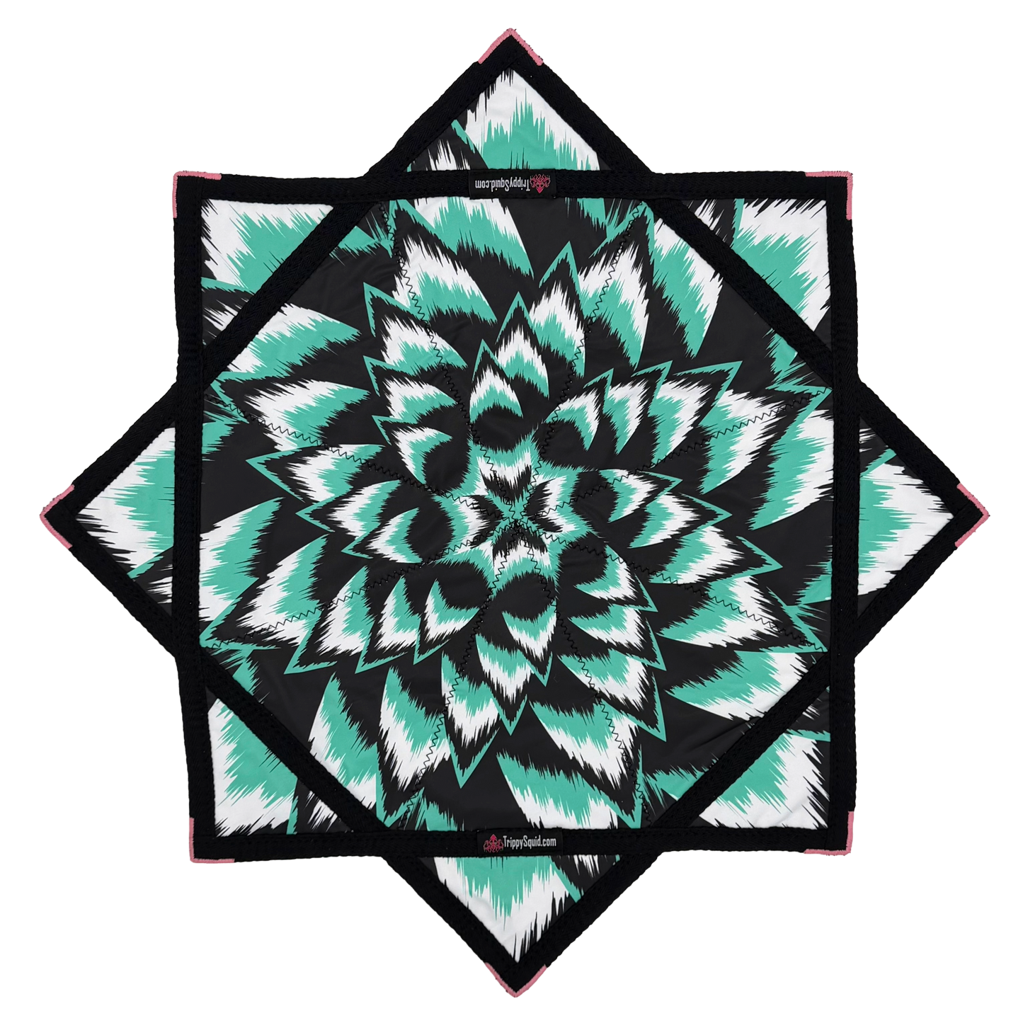 059.Teal & Pink Flower Flowstar 26"(Non-UV)