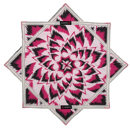 059.Teal & Pink Flower Flowstar 26"(Non-UV)