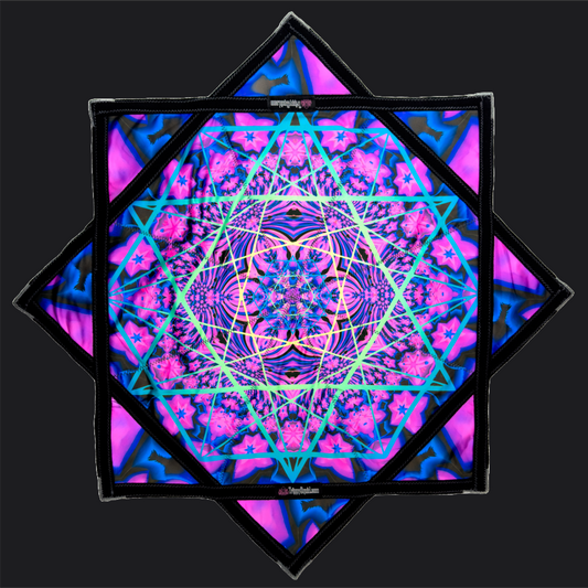 002 - Sacred Geometry V2.0 Flow Star (UV REACTIVE + 2x Sided) 26"