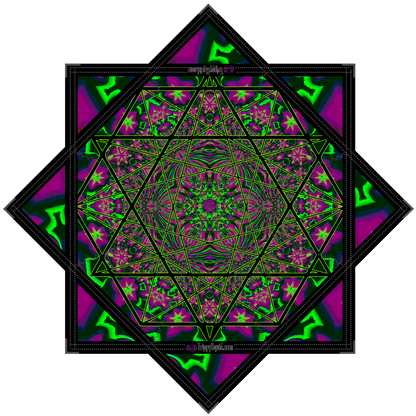 Sacred Geometry V2.0 Flow Star (UV REACTIVE + 2x Sided)