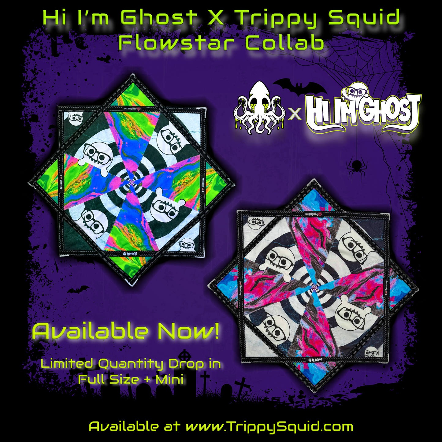 Hi I'm Ghost x Trippy Squid Collab Flowstar