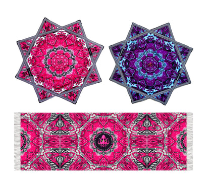 Trippy Squid Pink Pashmina (Matches Flowstar)