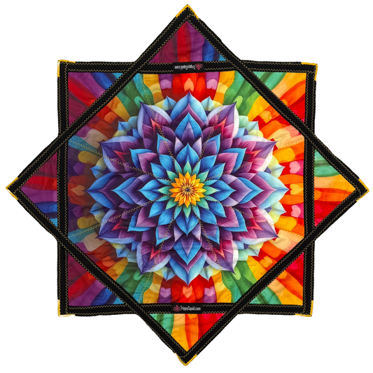*OLD MATERIAL*017.Mini - Rainbow Flower (Non-UV) 24"