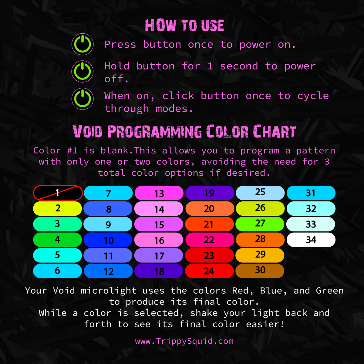 8.Void - Mandela Dreams Glowstar 25" (UV-Reactive)